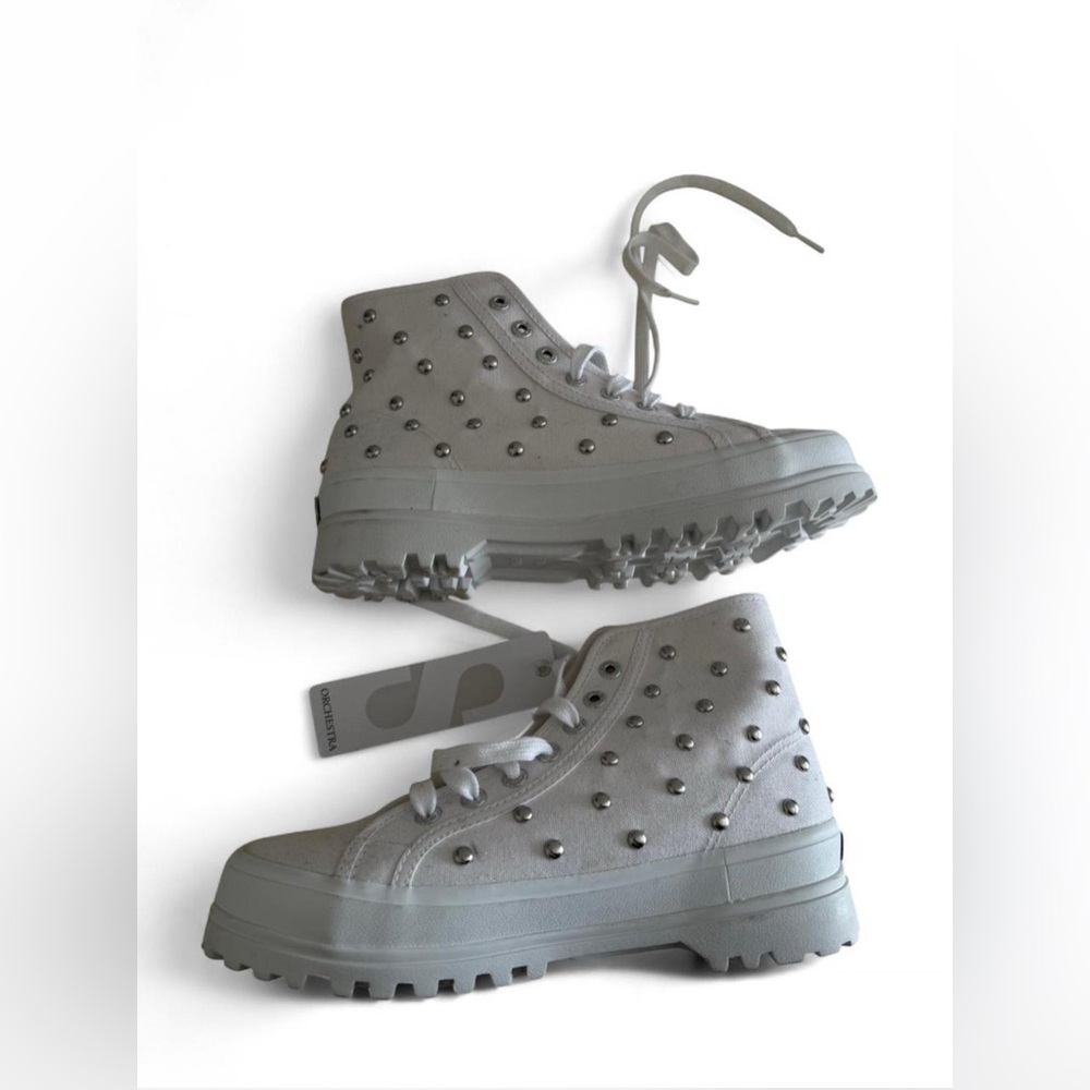 NWT Superga studded sneakers